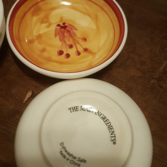 RARE VINTAGE 5 Piece Set Kitchen Wear The Main Ingredients Porcelain - Picture 3 of 4